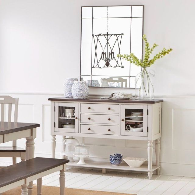 Jofran Inc. Orchard Park Brown/Light Gray Server-1