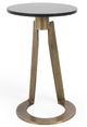 Classic Home Leyton Black Accent Table with Gold Base-0