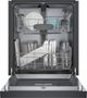 Bosch® 100 Series 24" Black Front Control Built In Dishwasher-2