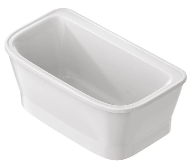 American Standard Aspirations™ White 60" x 34" Freestanding Bathtub With White Drain and Overflow-3