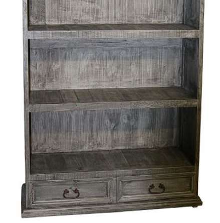 Million Dollar Rustic Charcoal Grey Bookcase-1