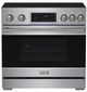 Thor Kitchen® Gordon Ramsay 36" Stainless Steel Freestanding Pro Style Induction Range with Tilt Panel Touch Control in Stainless Steel-0