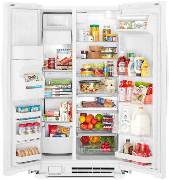Whirlpool® 33" 21 Cu. Ft. White Side-by-Side Refrigerator-2