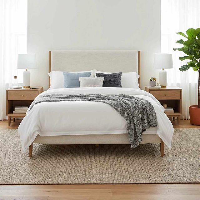 LH Home Kamelia Alabaster/Sand King Bed-1