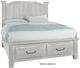 Vaughan-Bassett Sawmill Alabaster Two Tone Queen Arch Storage Bed-0