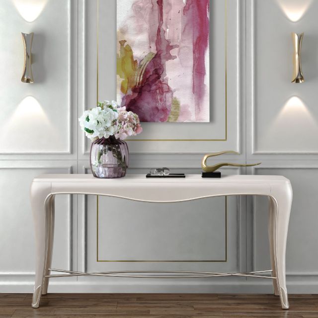 Michael Amini® London Place Creamy Pearl Console Table-1