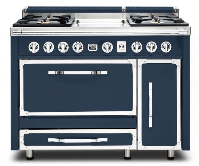 Viking® Tuscany 48" Slate Blue Dual Fuel Pro Style Dual Fuel Range-0