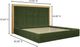 Moe's Home Collection Nina Forest Green King Bed-2