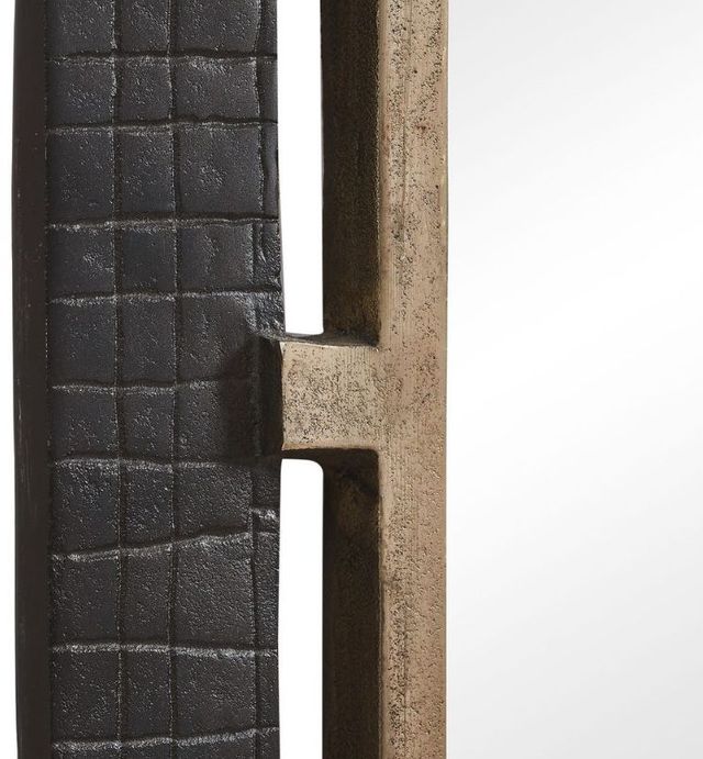 Uttermost® Guerra Antique Brass/Dark Walnut Mirror-4