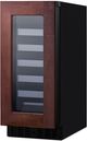 Summit® 15” 1.8 Cu. Ft. Panel Ready Built-In Wine Cellar-3
