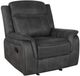 Coaster® Lawrence Charcoal Glider Recliner-0