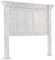 International Furniture Direct Terra Vintage White California King Panel Bed-4