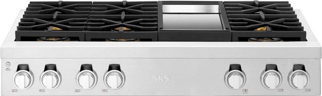 Signature Kitchen Suite 48" Stainless Steel Natural Gas Rangetop