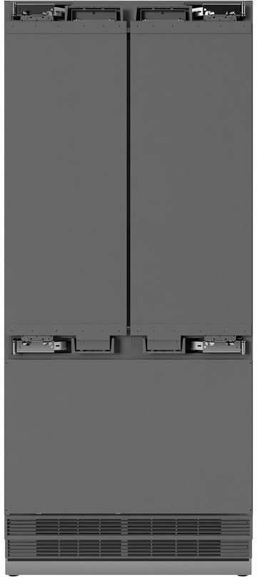 ZLINE Autograph Edition 36" 19.6 Cu. Ft. Panel Ready Built-In French Door Refrigerator with Champagne Bronze Accents-0