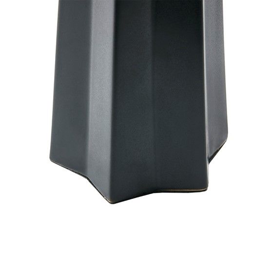 Olliix by Martha Stewart Athena Black  Ceramic Ribbed 22" Table Lamp-1