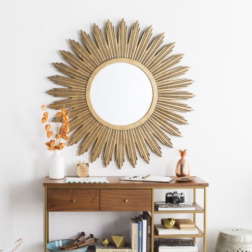 Surya Altair Gold Wall Mirror-1