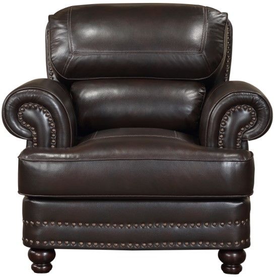 Homelegance® Milford Brown Chair-2