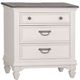 Liberty Furniture Allyson Park Two-Tone Charcoal/Wire Brushed White Nightstand with Charging Station-1