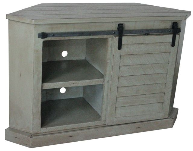 American Heartland Manufacturing Rustic Winsome Shutter Corner TV Stand-0