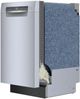 Bosch® 300 Series 18" Stainless Steel Front Control Built In Dishwasher-3