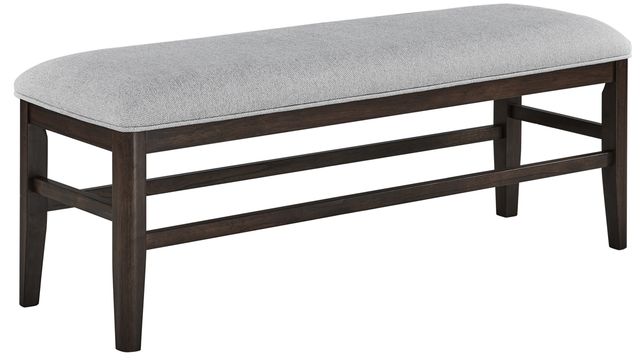 Crown Mark Higgins Dark Oak/Gray Dining Bench-0