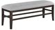 Crown Mark Higgins Dark Oak/Gray Dining Bench-0