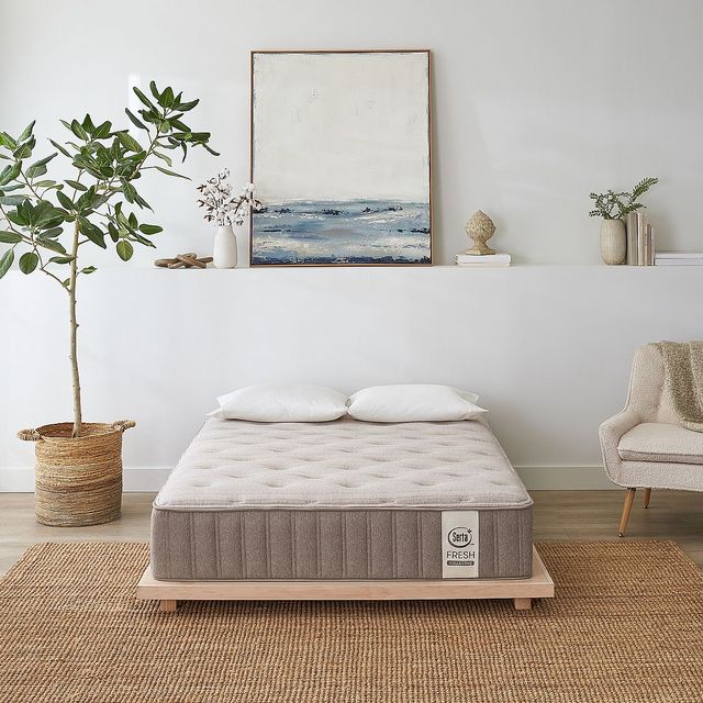 Serta® Fresh Collective Linen Wheat Hybrid Firm Tight Top Queen Mattress-8
