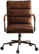 ACME Furniture Harith Retro Brown Leather Office Chair-3