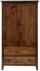 Amish Works Shaker Brown Armoire Chest-1