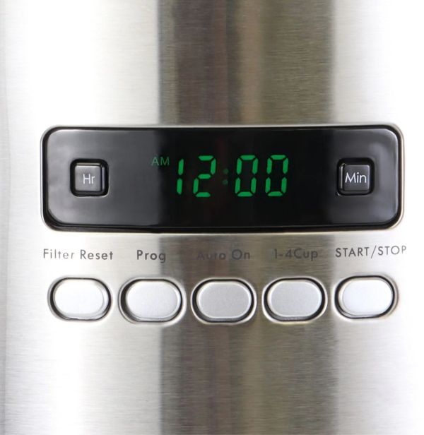 Kenmore® 12 Cup White and Stainless Steel Aroma Control Countertop Coffee Maker-4