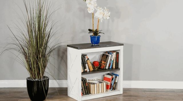 Sunny Designs™ European Cottage/Charcoal Gray 30" Bookcase-1