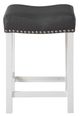 Steve Silver Co. Zermatt Black/Ivory Backless Counter Stool-3