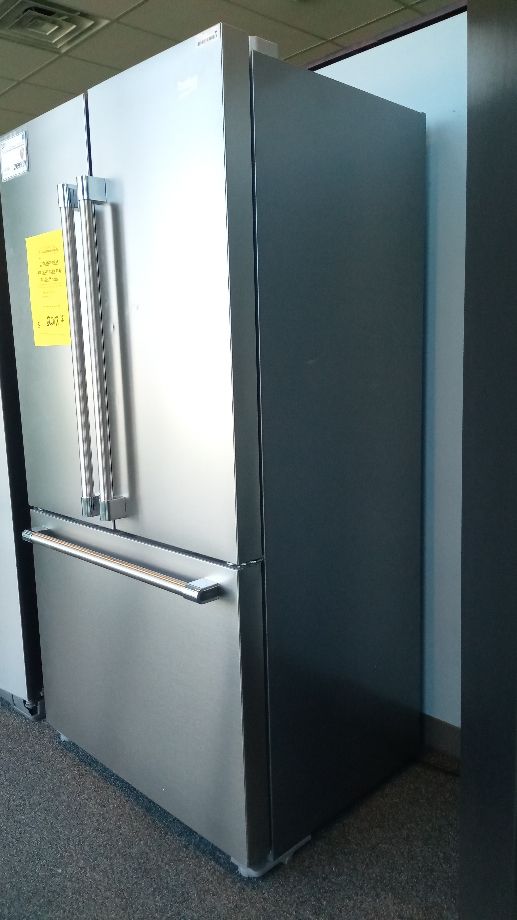 Beko 36 in. 20.5 Cu. Ft. Fingerprint-Free Stainless Steel Counter Depth French Door Refrigerator-3