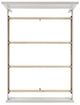 Elements International Sami White Upholstered Full Panel Bed-4