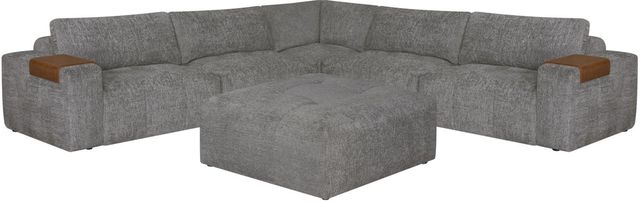 Legends Home Concord Blue Ottoman-2