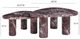 TOV Furniture Libby 2-Piece Red Levanto Indoor/Outdoor Nesting Coffee Table Set-2