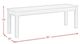 Elements International Eleanor Brown Dining Bench-2