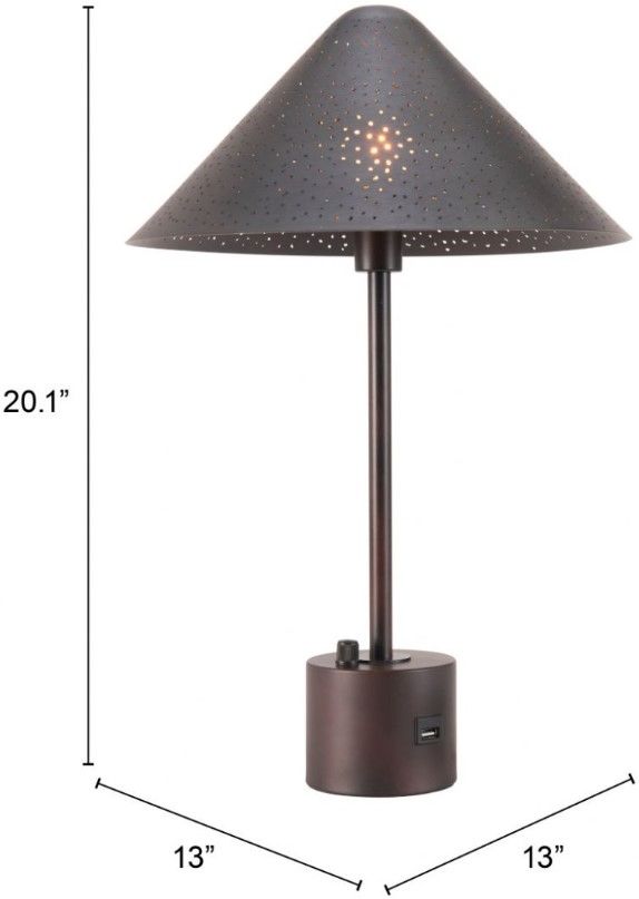 Zuo® Modern Cardo Bronze Table Lamp-3