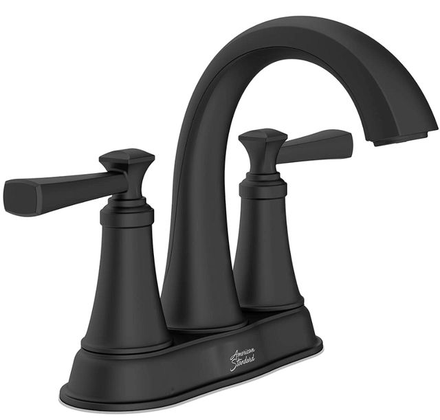 American Standard Glenmere Matte Black 4" Centerset 2-Handle Bathroom Faucet with Lever Handles-0