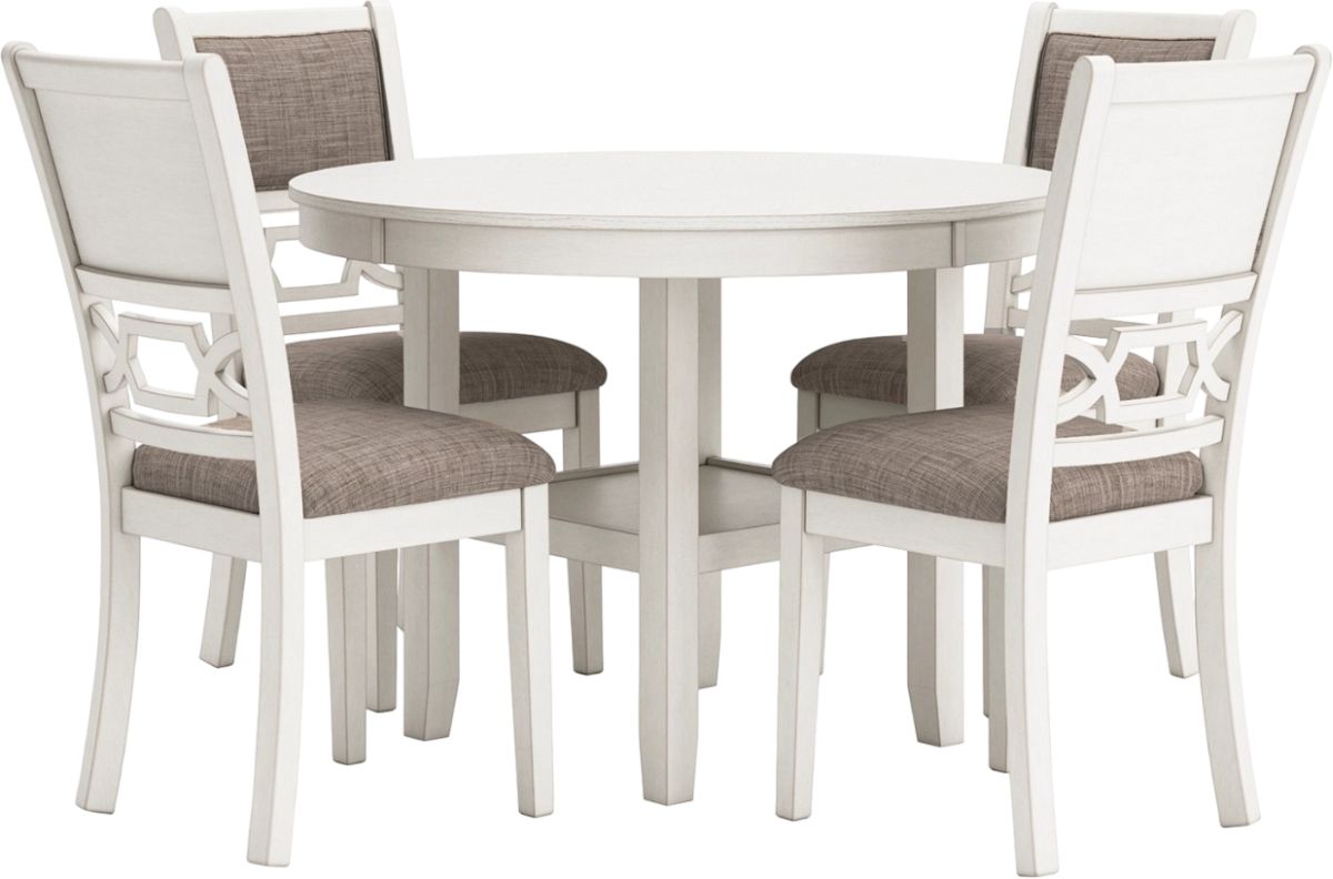 Signature Design by Ashley® Erinberg 5-Piece Antique White Dining Room Table Set