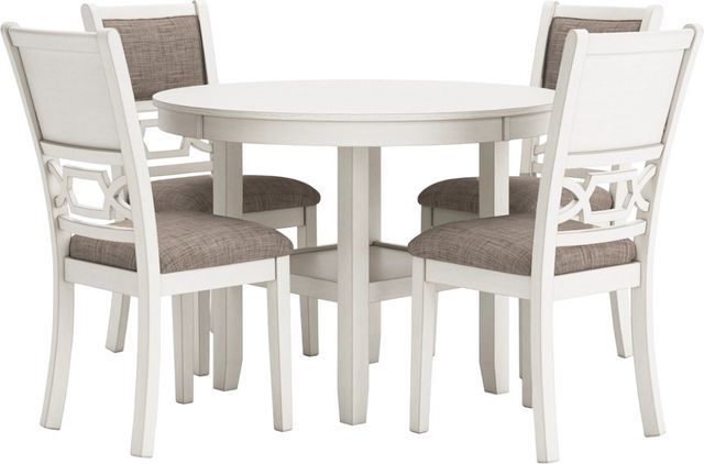Signature Design by Ashley® Erinberg 5-Piece Antique White Dining Room Table Set