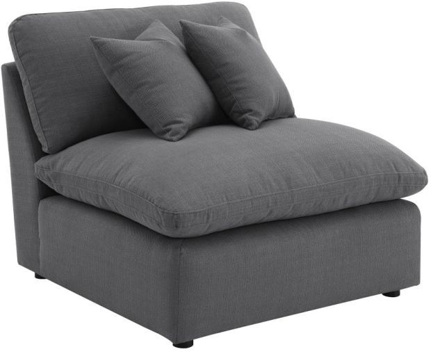 Coaster® Hobson 4-Piece Charcoal Upholstered Modular Sectional-2