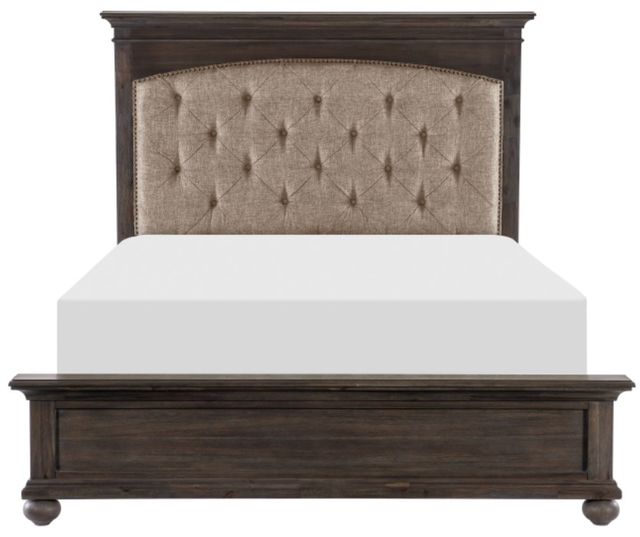 Mazin Furniture Motsinger Rustic Brown Eastern King Panel Bed-1
