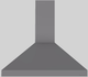 Vent-A-Hood® K Series 36" Gunsmoke Wall Mounted Range Hood-0