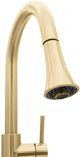 ZLINE Autograph Edition Edison Champagne Bronze Pull Down Single Handle Kitchen Faucet-2