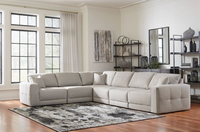 Benchcraft® Next-Gen Gaucho 5-Piece Gray L-Shape Sectional-1