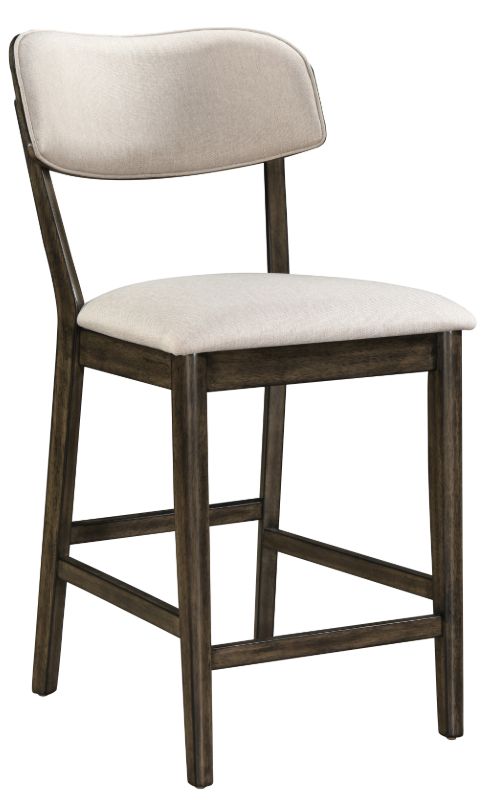 New Classic® Home Furnishings Rex 7-Piece Beige/Walnut Counter Dining Set-3