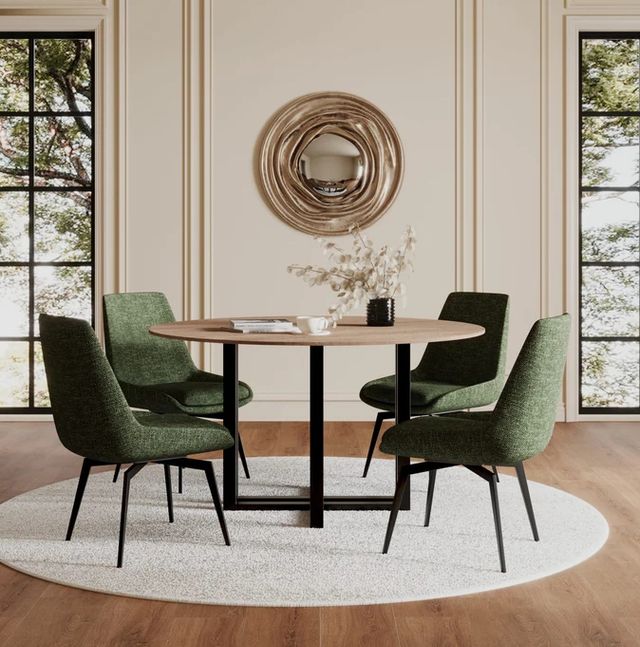 Modus Furniture CEO Olive Upholstered Swivel Dining Side Chair-1