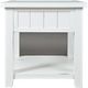 Jofran Inc. Artisan's Craft Distressed Weathered White End Table-2