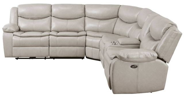 Homelegance® Fargo 3-Piece Silver Gray Power Reclining Sectional with Right Console-3